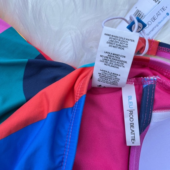 🆕 Bleu Rod Beattie Women's Geometric One-Piece Swimsuit One Piece Swim Size 6 - Picture 8 of 10